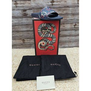 Gucci Blue and Red Women's Sandals